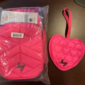 Lug Skeeter 2 and Heart luggage tag